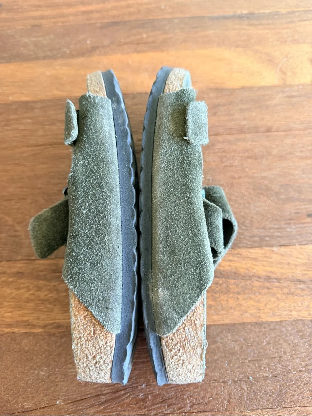 Birkenstock Arizona Soft Footbed Suede Thyme Tonal EU 35 US 4‑4.5 Medium‑Narrow